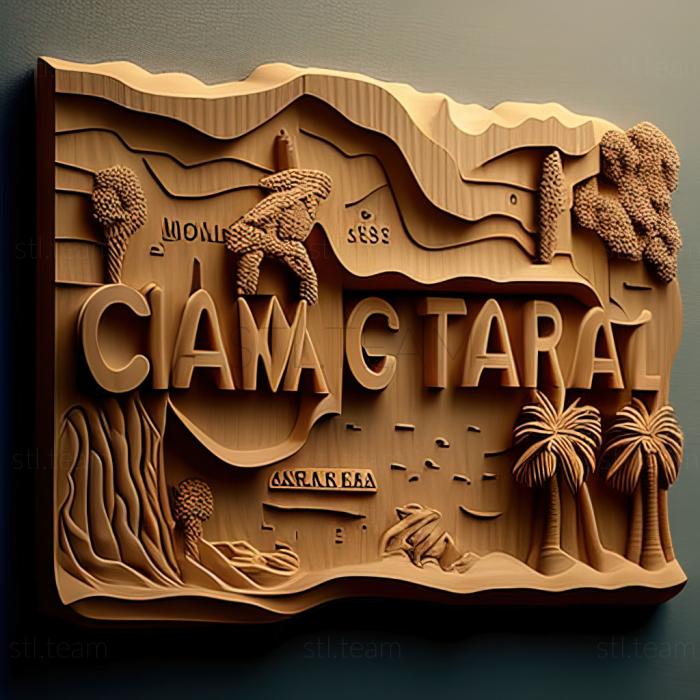 3D model Santa Clara California (STL)